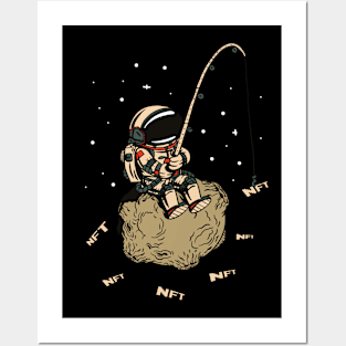 Nft Crypto Non Fungible Token Astronaut Art Posters and Art